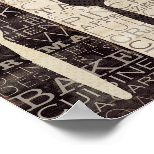 Kitchen Words Trio Poster (Hoek)