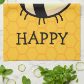 Kitchendoek Bee Happy Theedoek (Gevouwen)