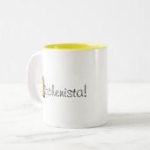 Kitchenista! KoffieMok Tweekleurige Koffiemok (Voorkant links)