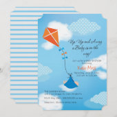 Kite Baby shower Uitnodiging (Voorkant / Achterkant)