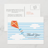 Kite Bedankt Briefkaart {Boy} (Voorkant / Achterkant)