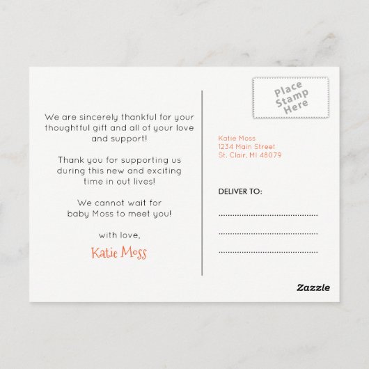 Kite Bedankt Briefkaart {Boy} (Achterkant)