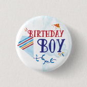 Kite Birthday Boy Button (Voorkant)