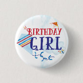 Kite Birthday Girl Button (Voorkant)