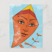Kite Briefkaart - Fly A Kite Funny Weird (Voorkant)