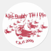 Kite Buggy Sticker (Voorkant)