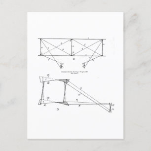 Kite Diagram - Kite (rechts), 1899 Briefkaart