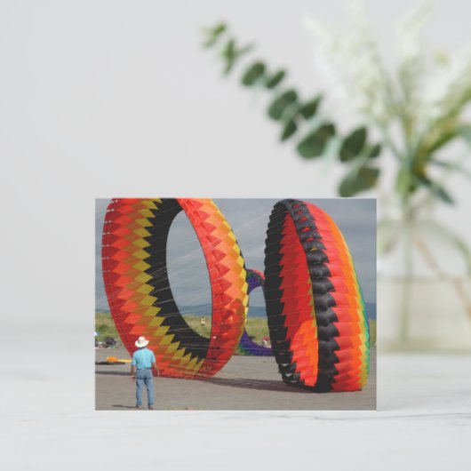 Kite festival briefkaart (Staand voorkant)