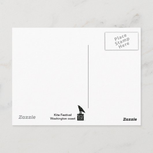 Kite festival briefkaart (Achterkant)