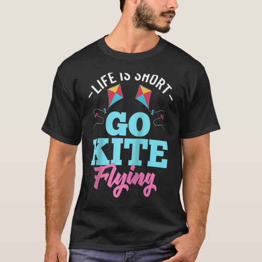Kite Flying Beginner Wind Stunt Kite citeert Ragla T-shirt (Voorkant)