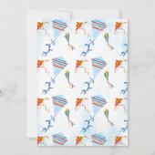 Kite Flying Birthday Uitnodiging (Achterkant)