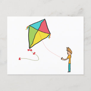 Kite Flying Briefkaart