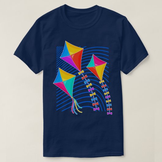 Kite Flying glider Kinder Gift T-shirt (Design voorkant)