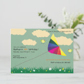 Kite Flying - Kinderuitnodigingen - 3 Kaart (Staand voorkant)