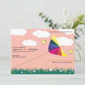 Kite Flying - Kinderuitnodigingen - 5 Kaart (Staand voorkant)