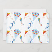 Kite Flying Photo Birthday Invitation Kaart (Achterkant)