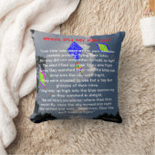 Kite Flying Poem Names 16 x 16 inch Kussen (Deken)