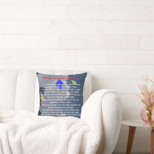 Kite Flying Poem Names 16 x 16 inch Kussen