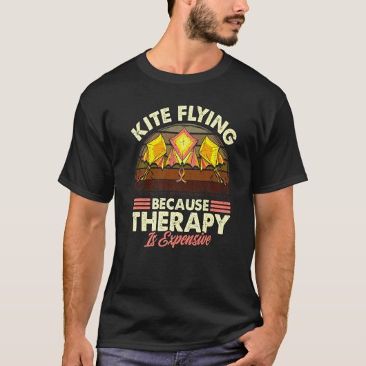 Kite Flying Retro Love Kites T-shirt (Voorkant)