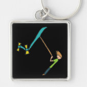 Kite Flying Sleutelhanger (Voorkant)