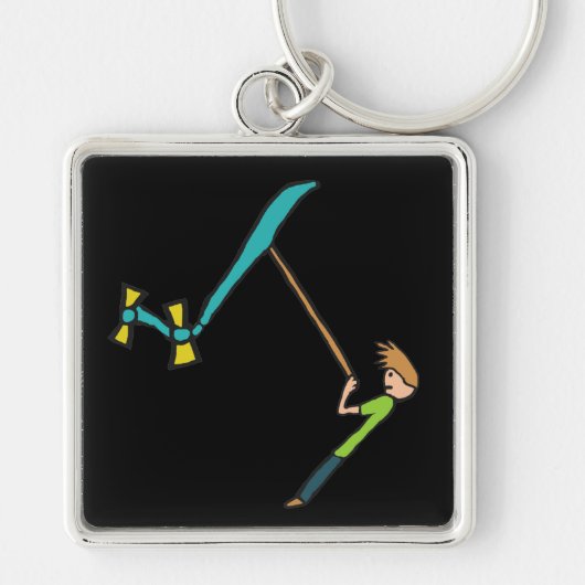 Kite Flying Sleutelhanger (Voorkant)