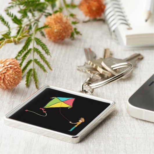 Kite Flying Sleutelhanger (Zijkant)