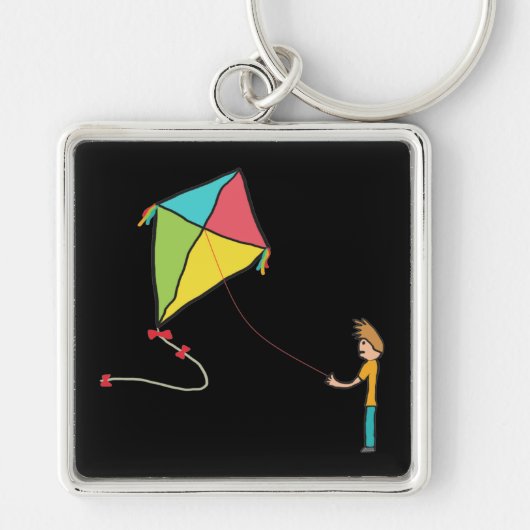 Kite Flying Sleutelhanger (Voorkant)