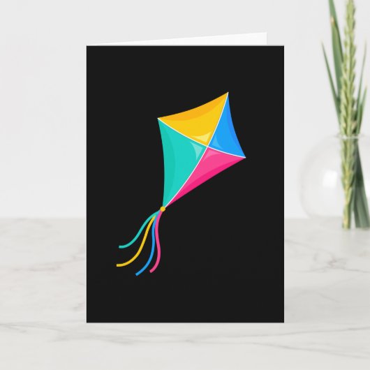 Kite Flying Stunt Kite Gift Kaart (Voorkant)