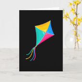 Kite Flying Stunt Kite Gift Kaart (Gele Bloem)