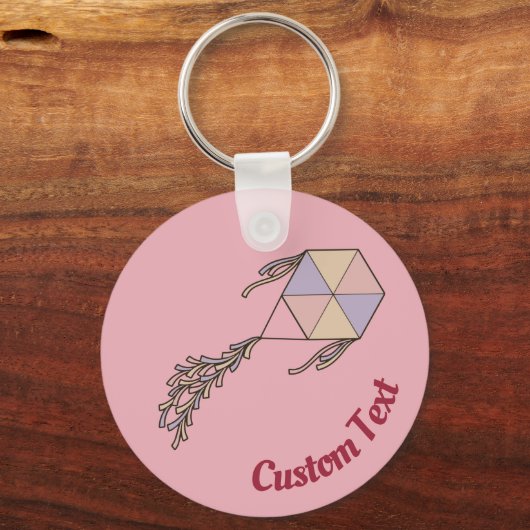 Kite Icon Pink Sleutelhanger (Voorkant)