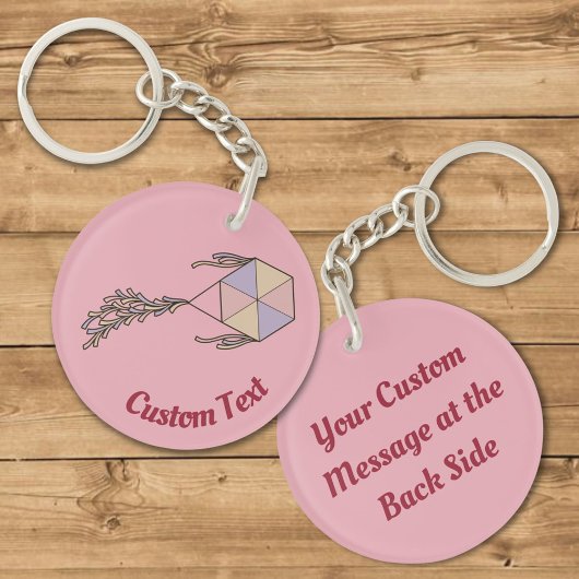 Kite Icon Pink Sleutelhanger