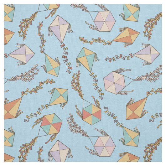 Kite Icons patroon Stof (Swatch)