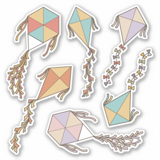 Kite Icons Sticker Set (Voorkant)
