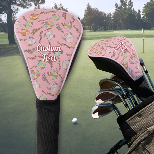 Kite-icoonpatroon Roze Golf Headcover
