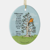 Kite in een Motivatie prijsopgave voor bomen Keramisch Ornament (Rechts)