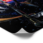 Kite in nacht poster (Hoek)