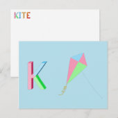 Kite Kaart (Voorkant / Achterkant)