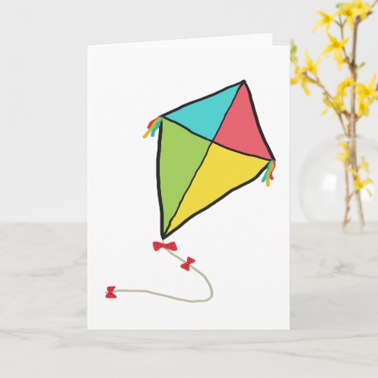 Kite Kaart (Gele Bloem)