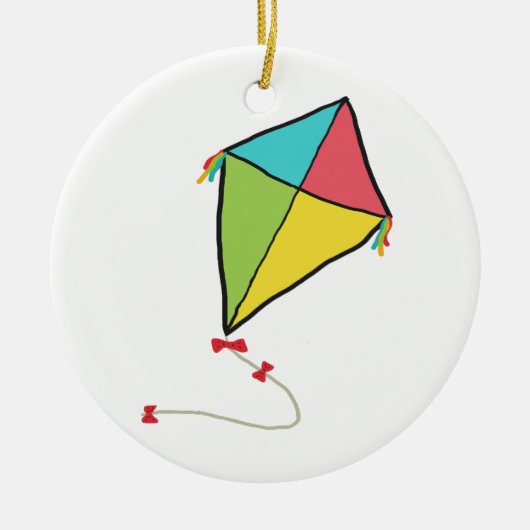 Kite Keramisch Ornament (Voorkant)