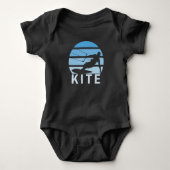 Kite Kiteboarding Surfer Windsurfing Vintage Romper (Voorkant)