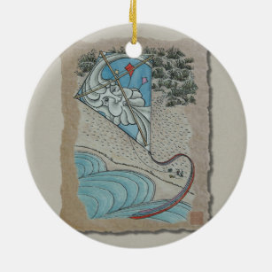 Kite & Mr North Wind Keramisch Ornament