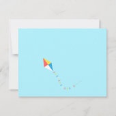 Kite Park Picnic Birthday Party Kaart (Achterkant)