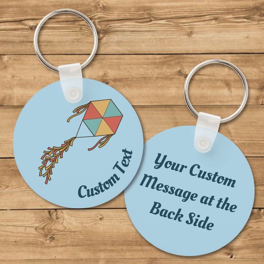 Kite Pictogram Light Blue Sleutelhanger