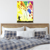 Kite Runner Canvas Afdruk (Insitu (Slaapkamer))
