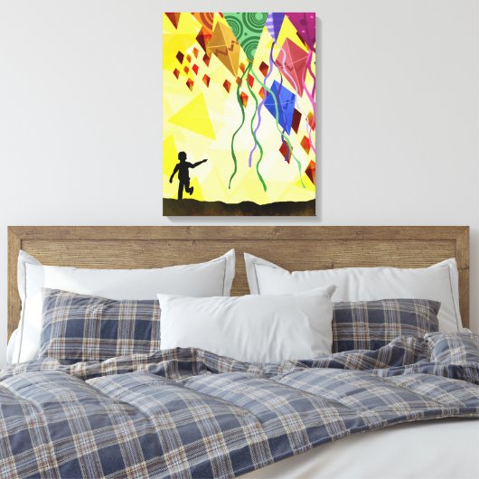 Kite Runner Canvas Afdruk (Insitu (Slaapkamer))