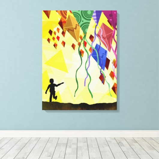 Kite Runner Canvas Afdruk (Insitu (Houten vloer))