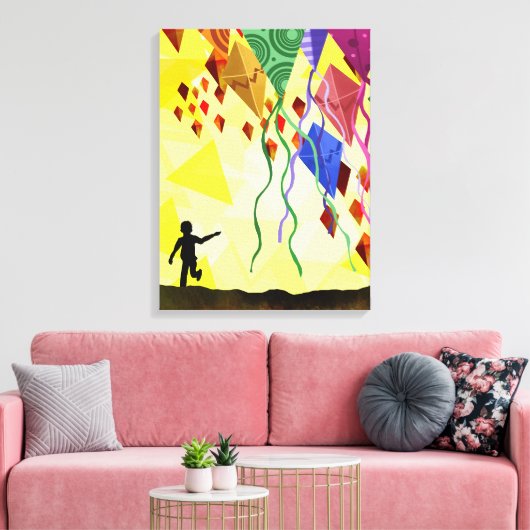 Kite Runner Canvas Afdruk (Insitu (Woonkamer))