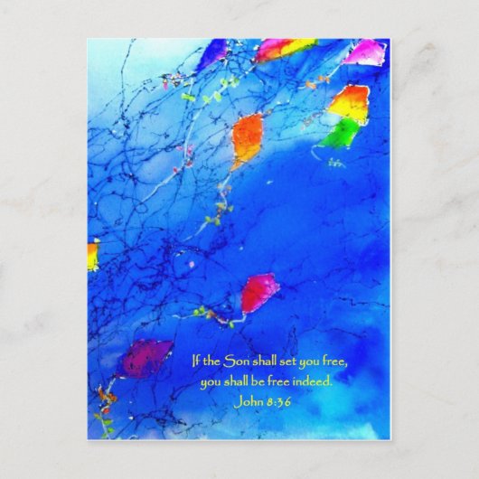 Kite Sky Briefkaart (Voorkant)