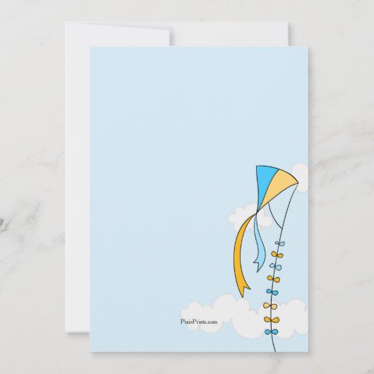 Kite Sky Uitnodiging (Achterkant)