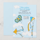 Kite Sky Uitnodiging (Voorkant / Achterkant)